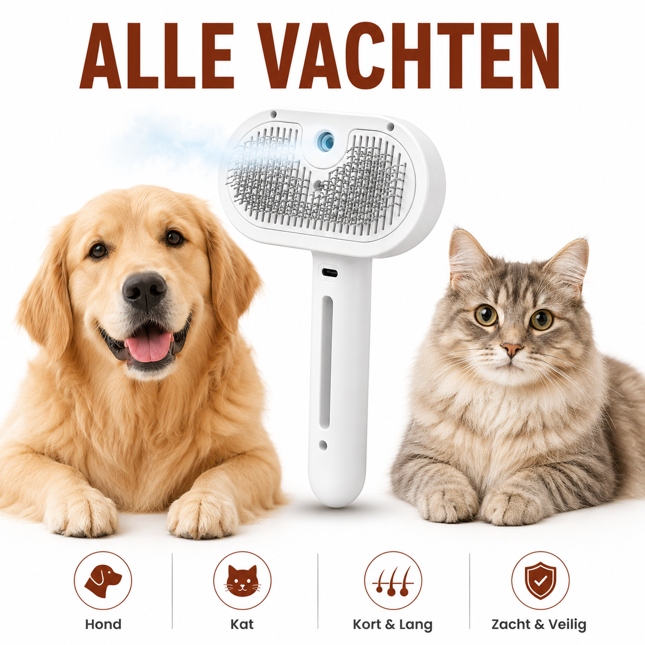 PawCare™ Stoomborstel voor Honden