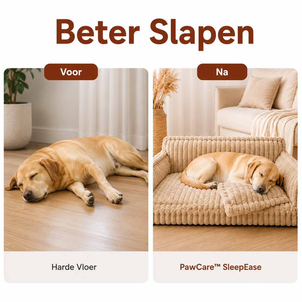 PawCare™ SleepEase Hondenbank