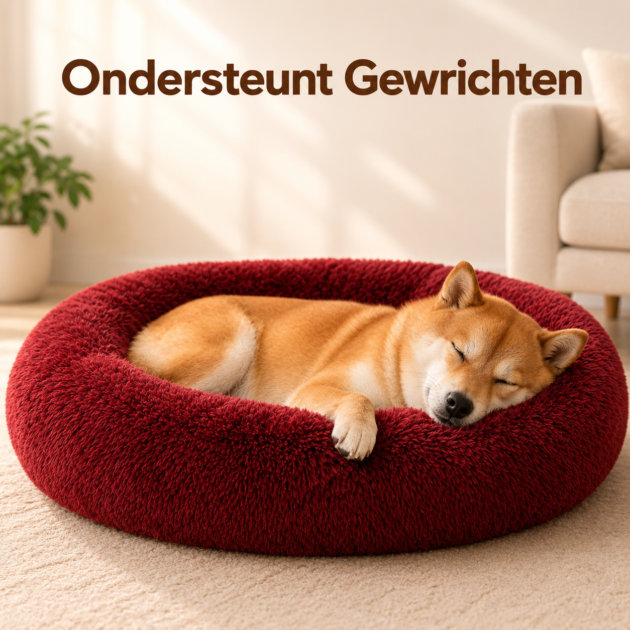 PawCare™ Calming Donut Hondenbed
