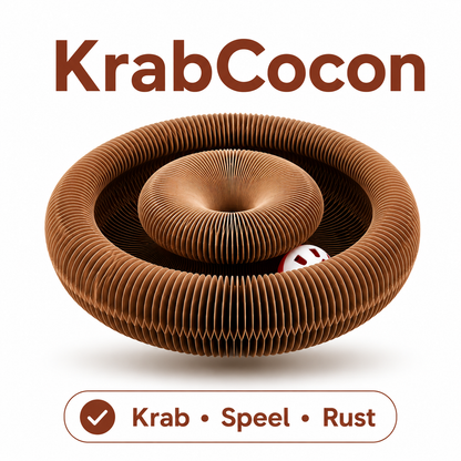 PawCare™ KrabCocon™ (Krabben, Spelen & Rusten)