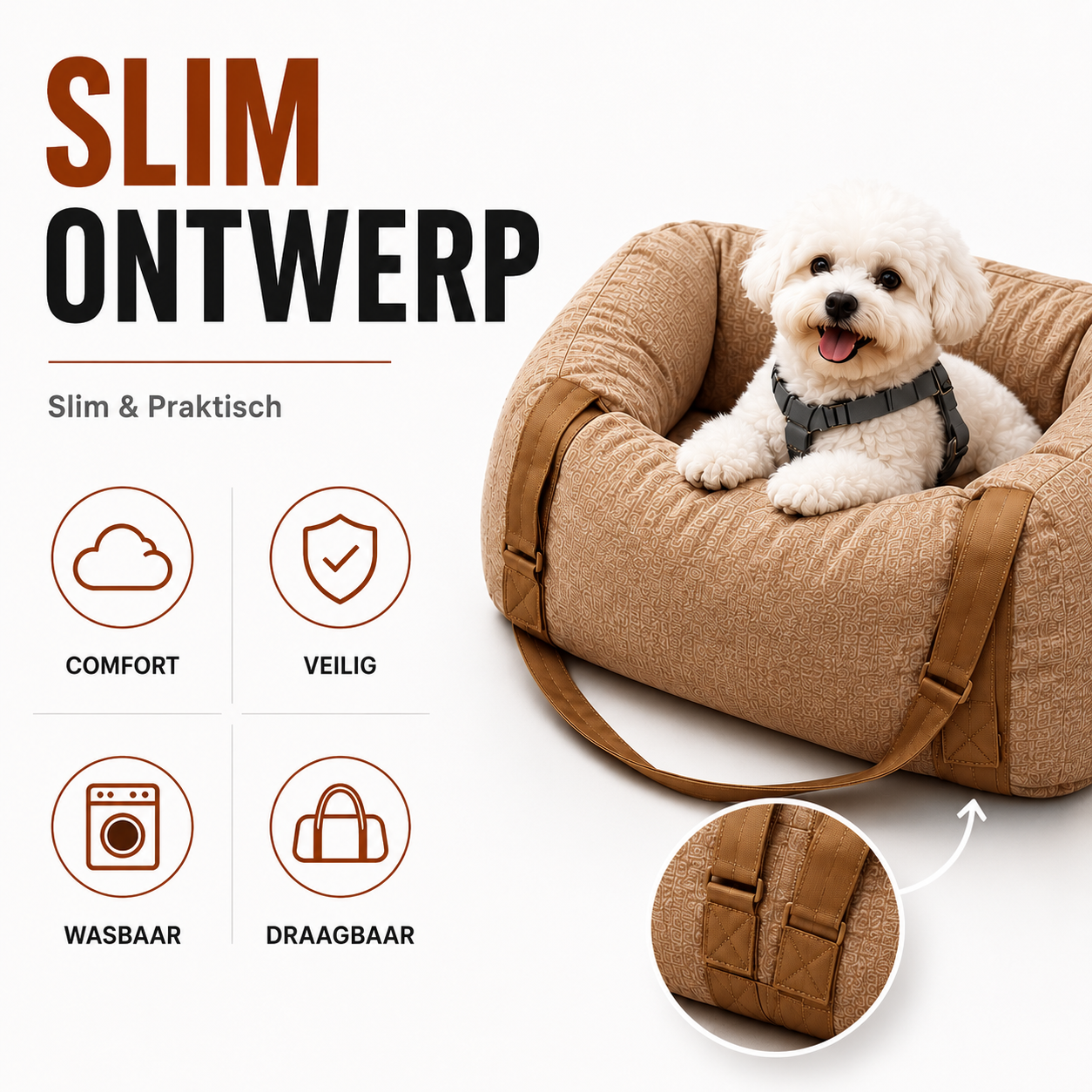 PawCare™ Honden Autostoel