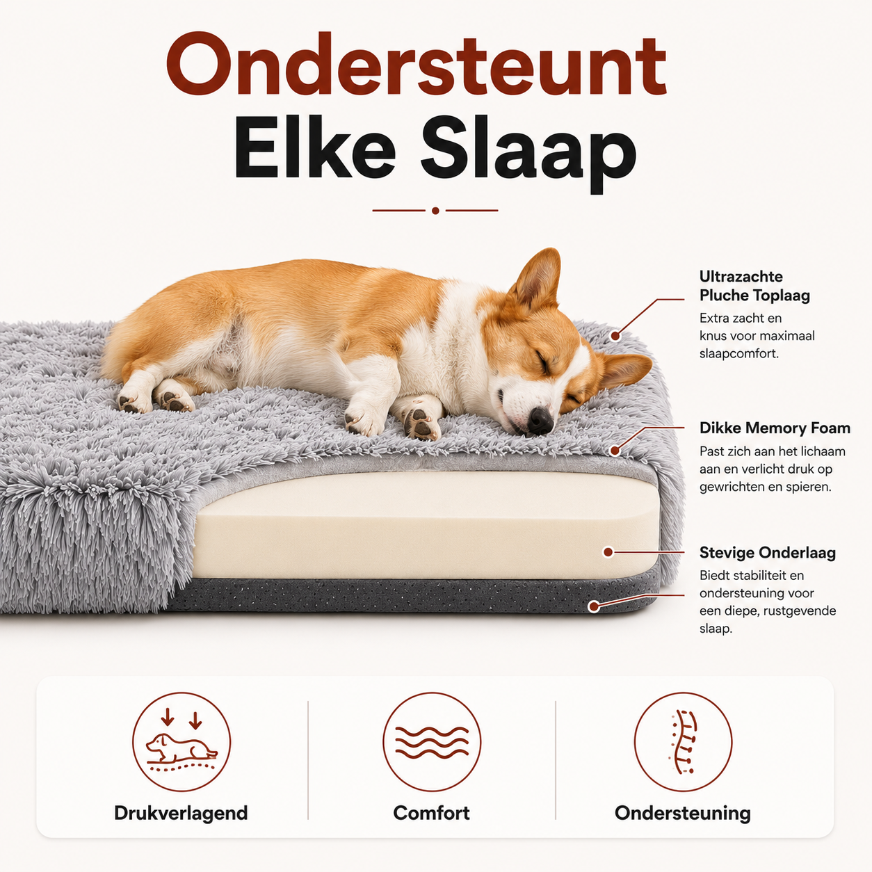 PawCare™ CozyCloud Pluche Mat