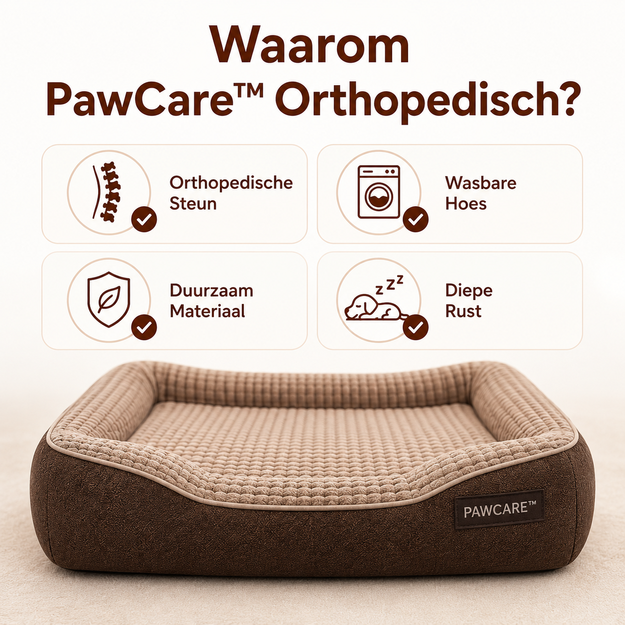 PawCare™ Orthopedisch Hondenkussen