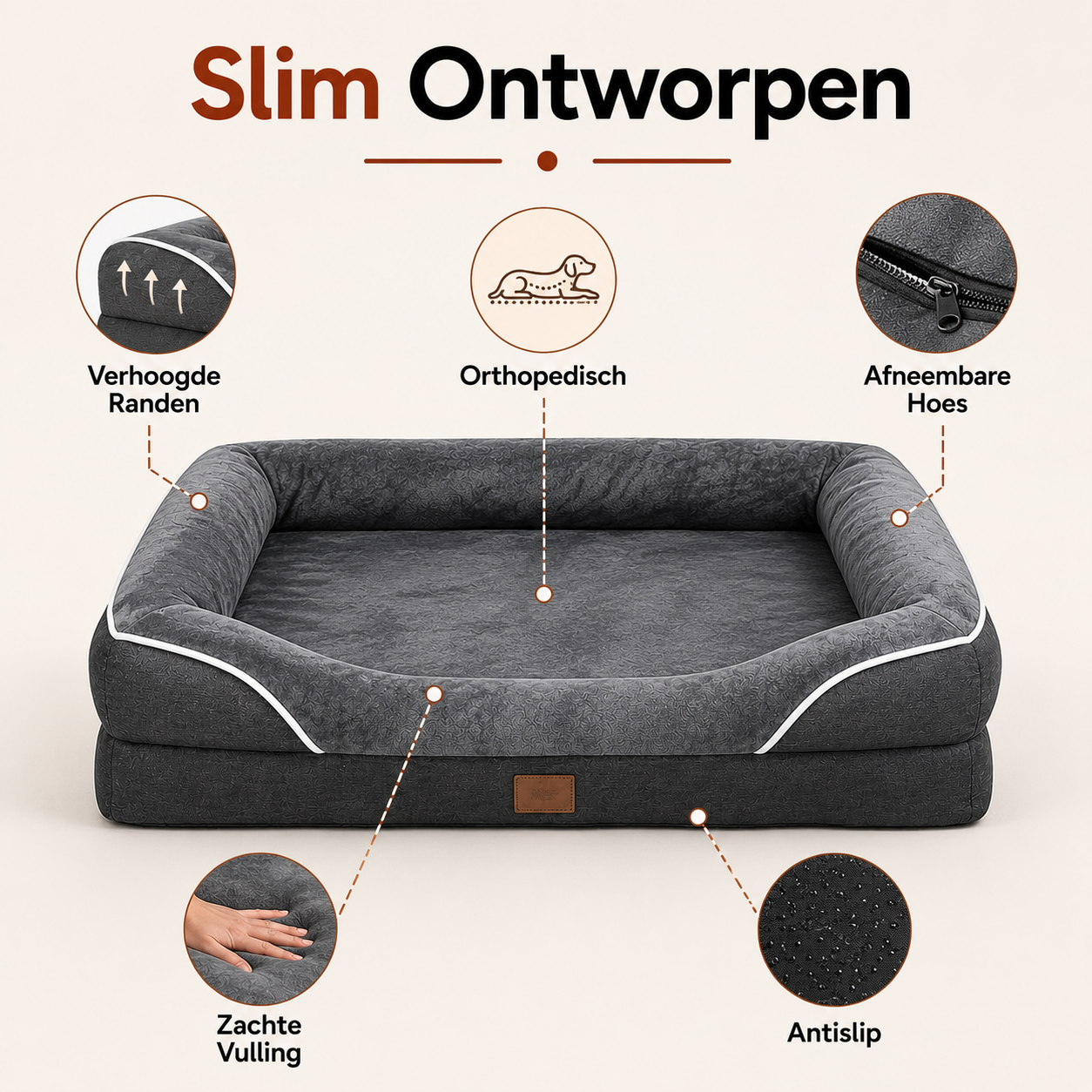 PawCare™ ComfortLuxe Hondenbed