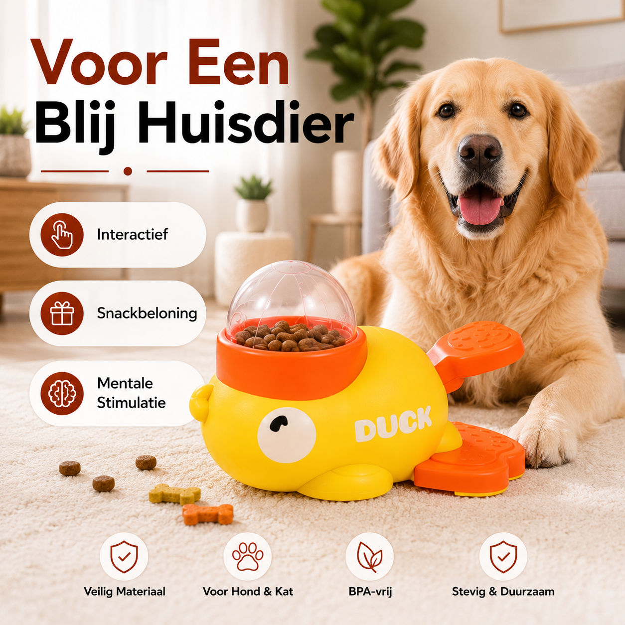 PawCare™ DuckFeed Snack Speeltje