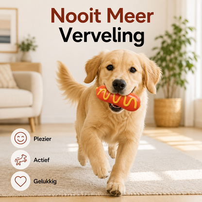PawCare™ Hotdog Piepspeeltje
