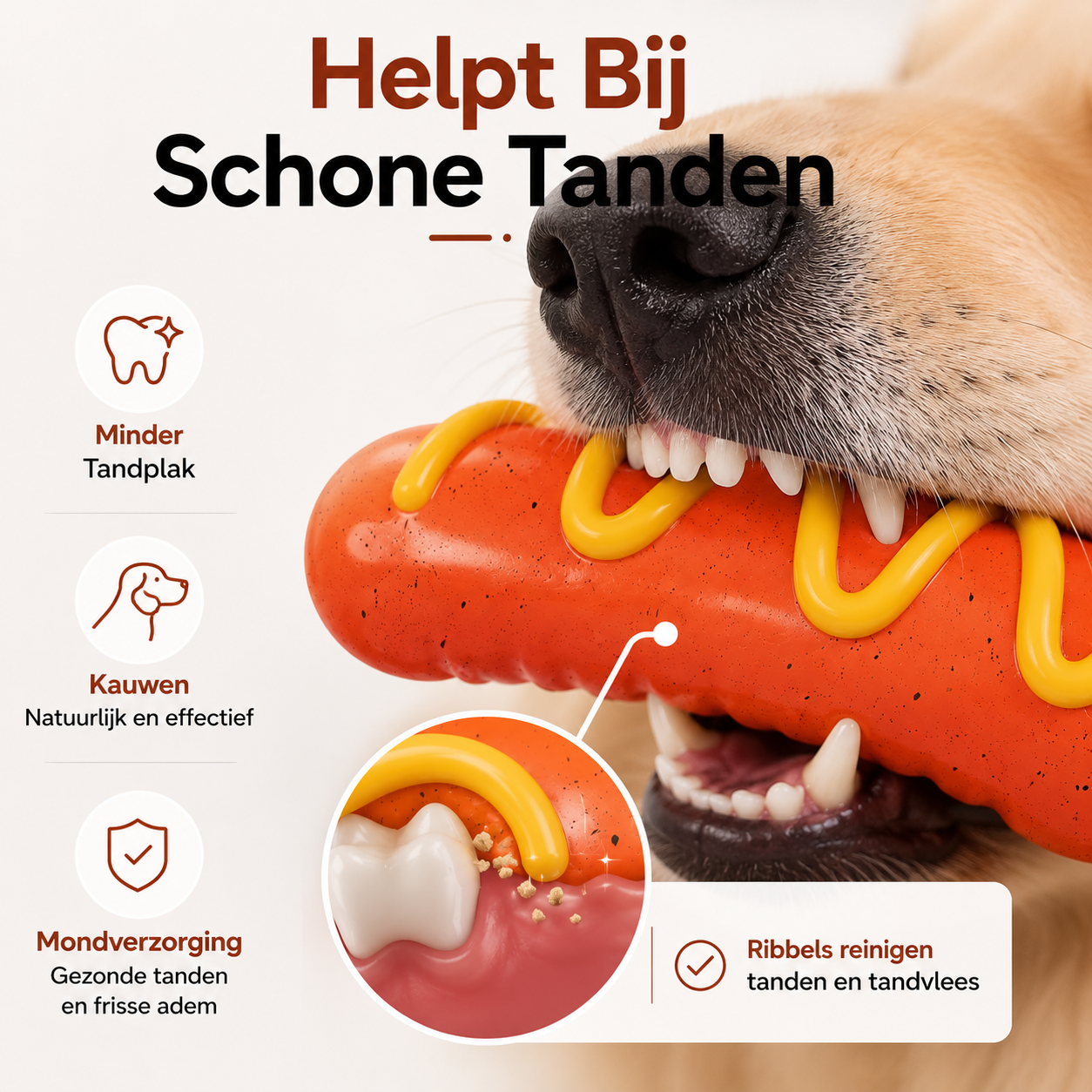 PawCare™ Hotdog Piepspeeltje