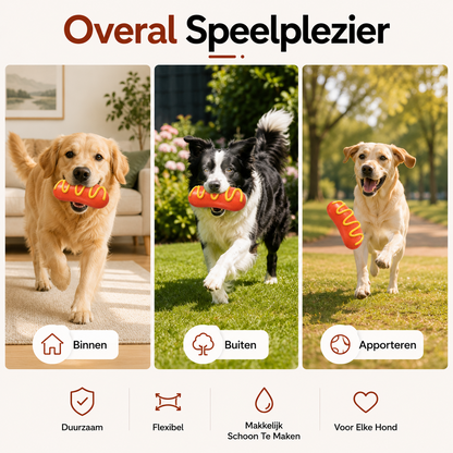 PawCare™ Hotdog Piepspeeltje