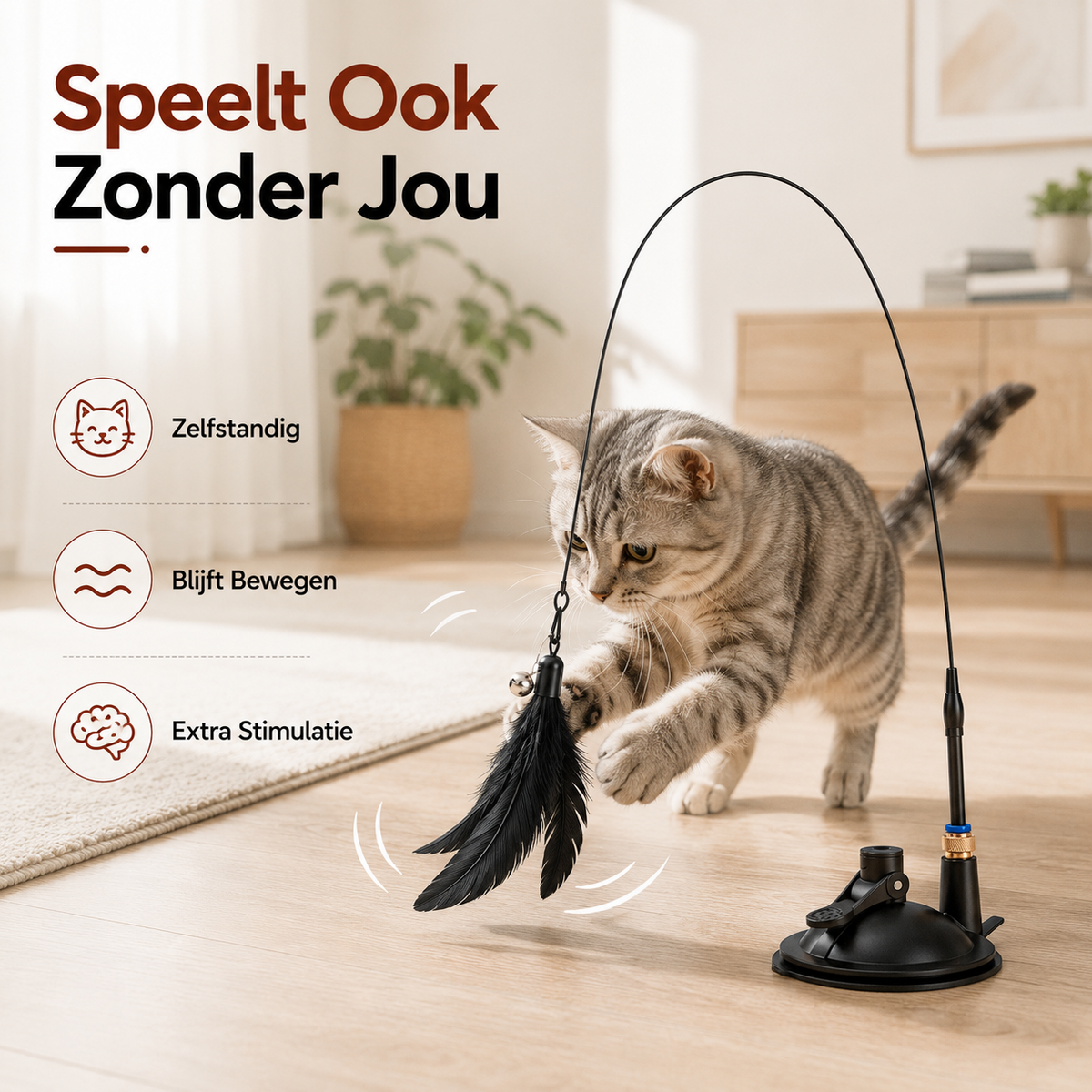 PawCare™ Kattenhengel met Zuignap