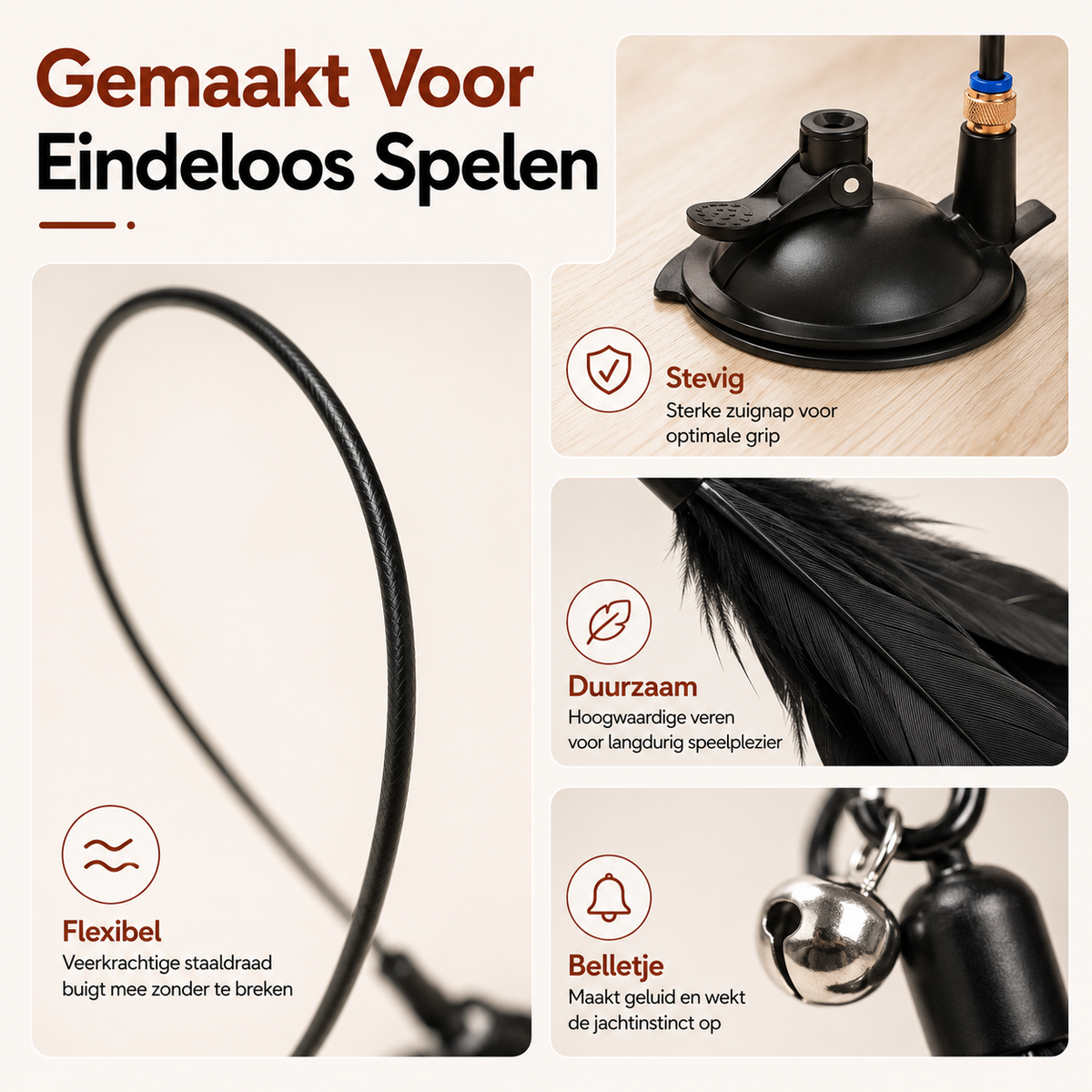 PawCare™ Kattenhengel met Zuignap