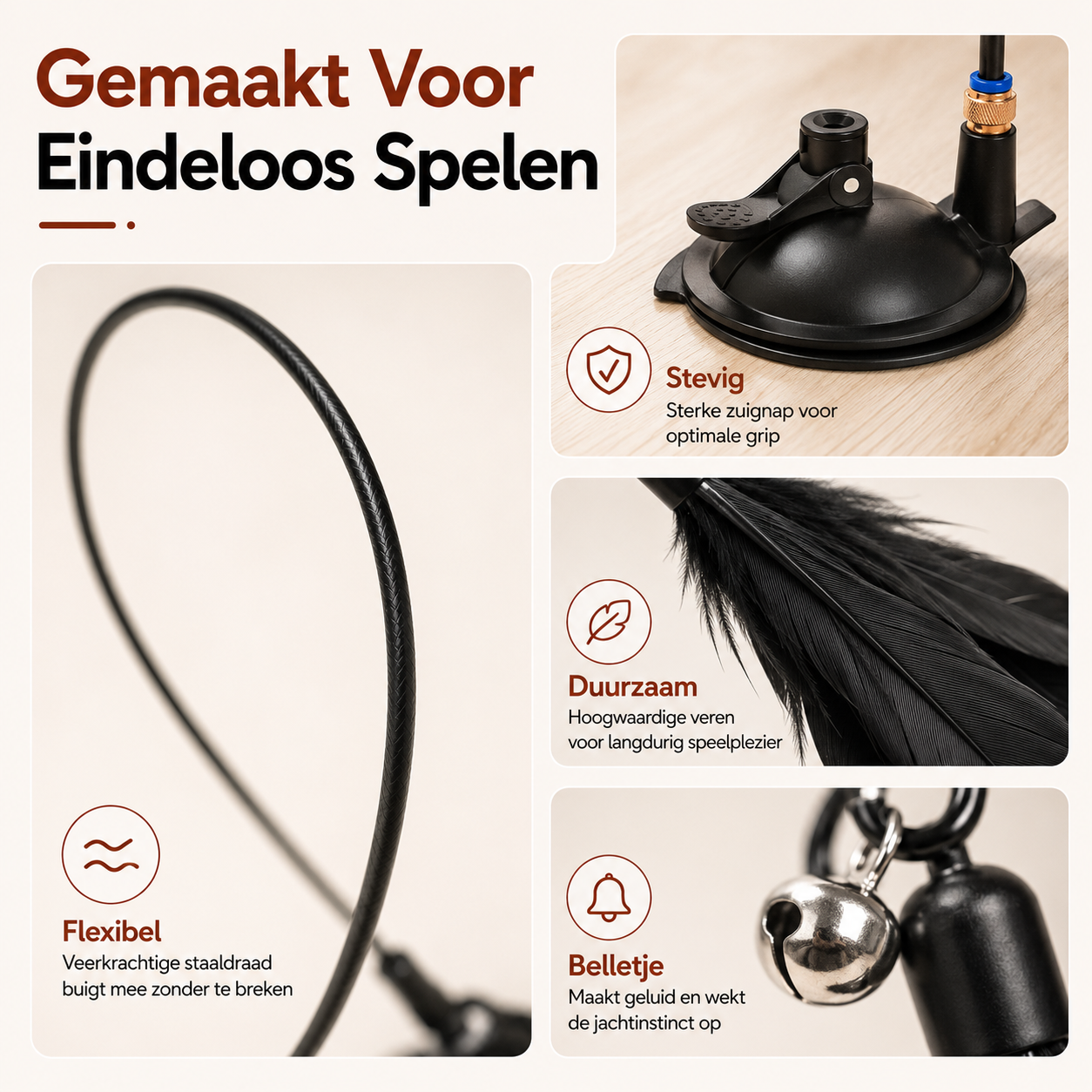 PawCare™ Kattenhengel met Zuignap