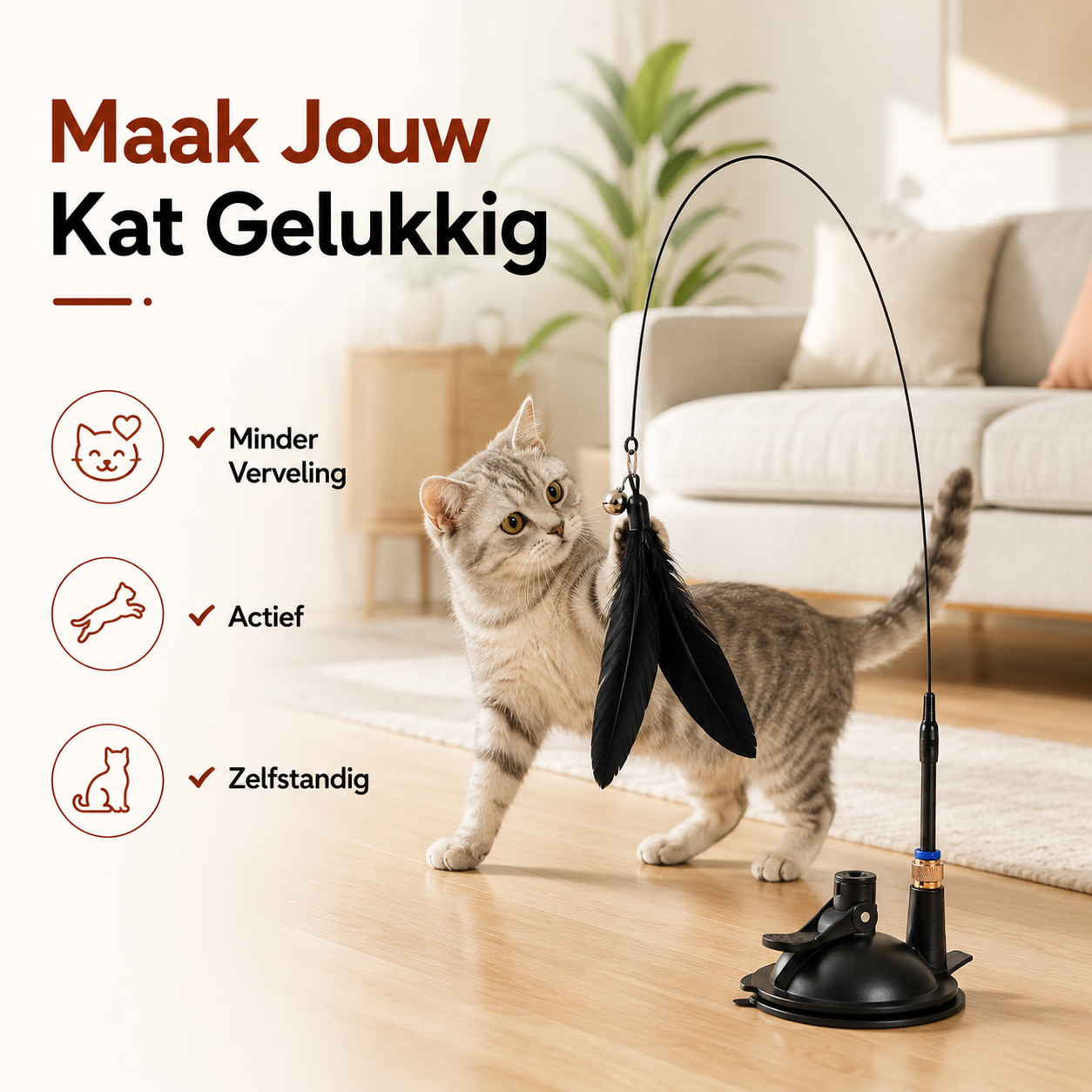 PawCare™ Kattenhengel met Zuignap
