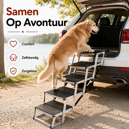 PawCare™ Opvouwbare Hondentrap Auto