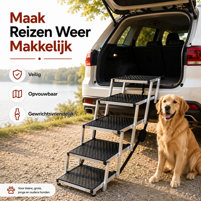 PawCare™ Opvouwbare Hondentrap Auto