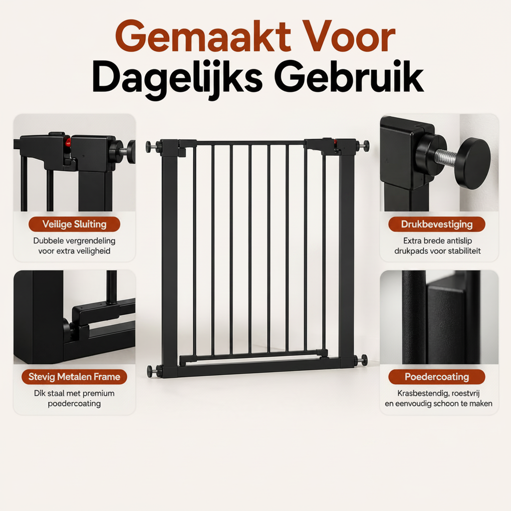PawCare™ Verstelbaar Huisdier Veiligheidshek