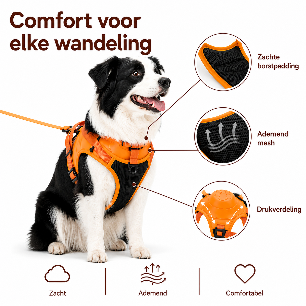 PawCare™ GlowGuard Harnas Pro