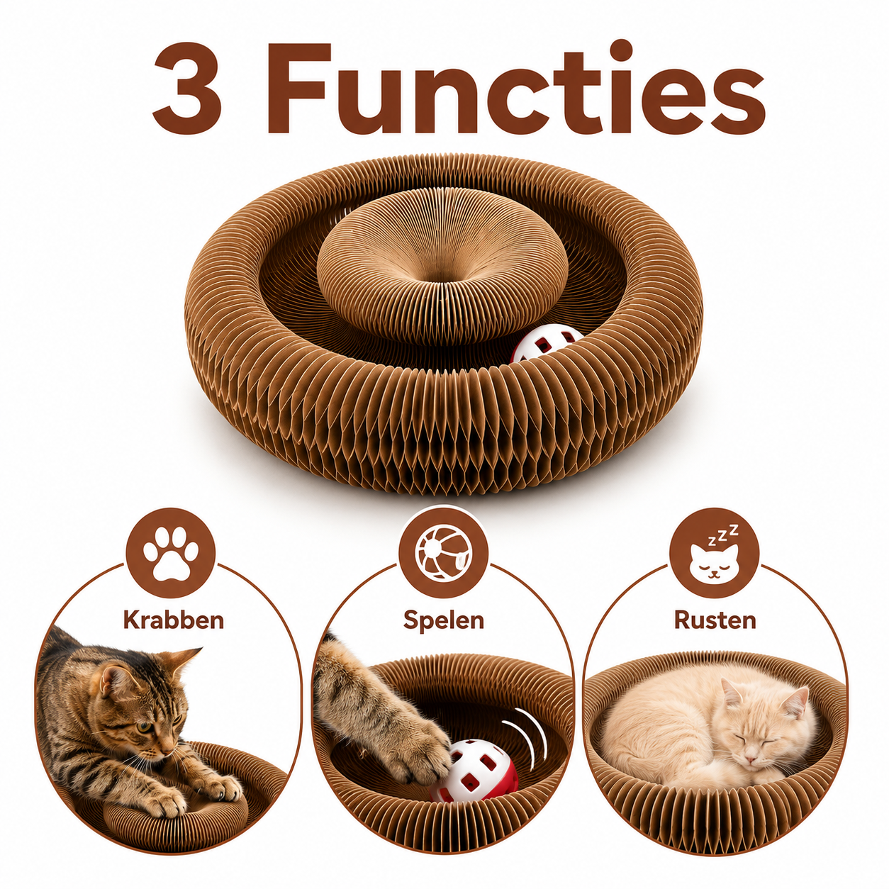 PawCare™ KrabCocon™ (Krabben, Spelen & Rusten)