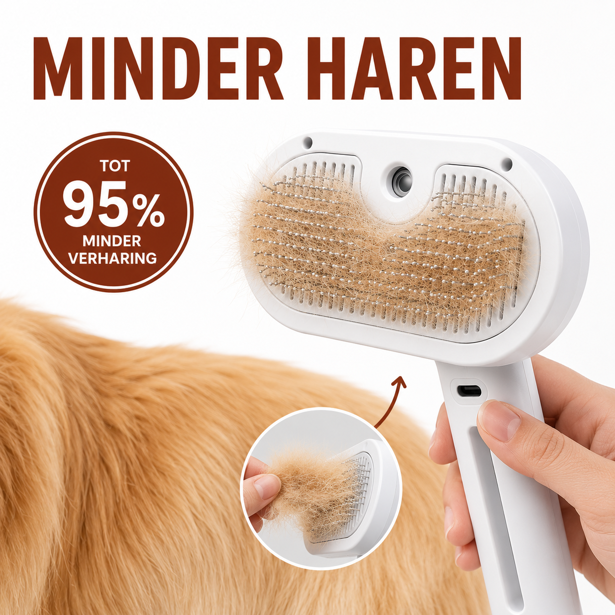 PawCare™ Stoomborstel voor Honden