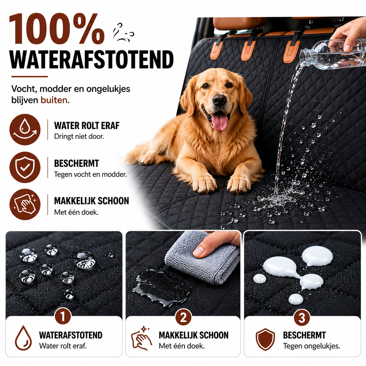 PawCare™ Pawpad Achterbank Beschermer