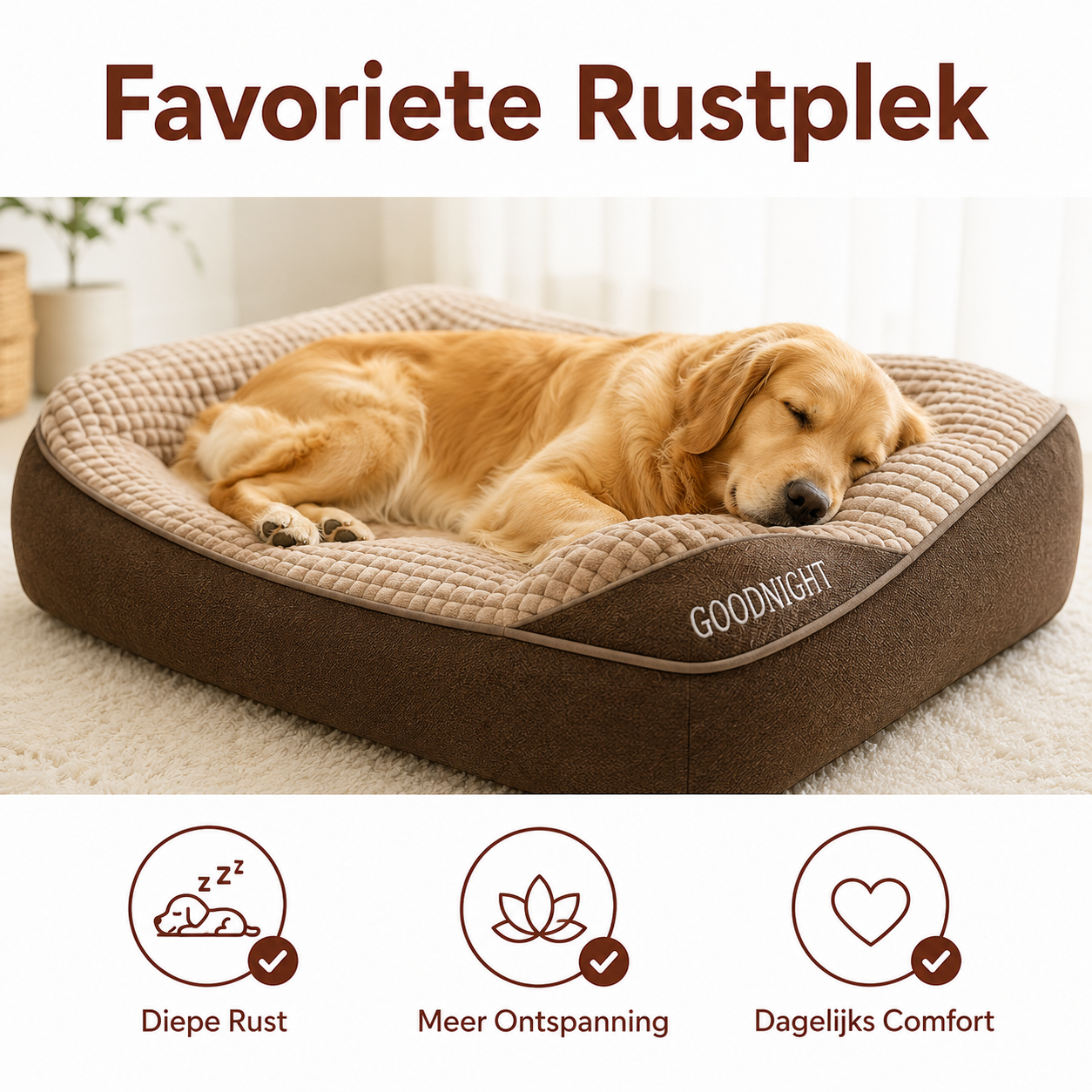 PawCare™ Orthopedisch Hondenkussen