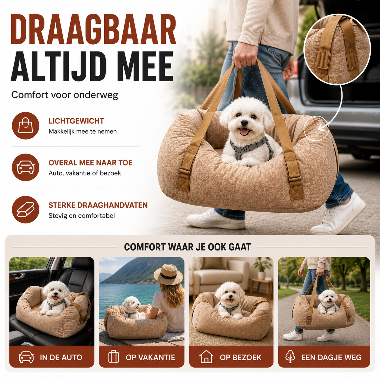 PawCare™ Honden Autostoel