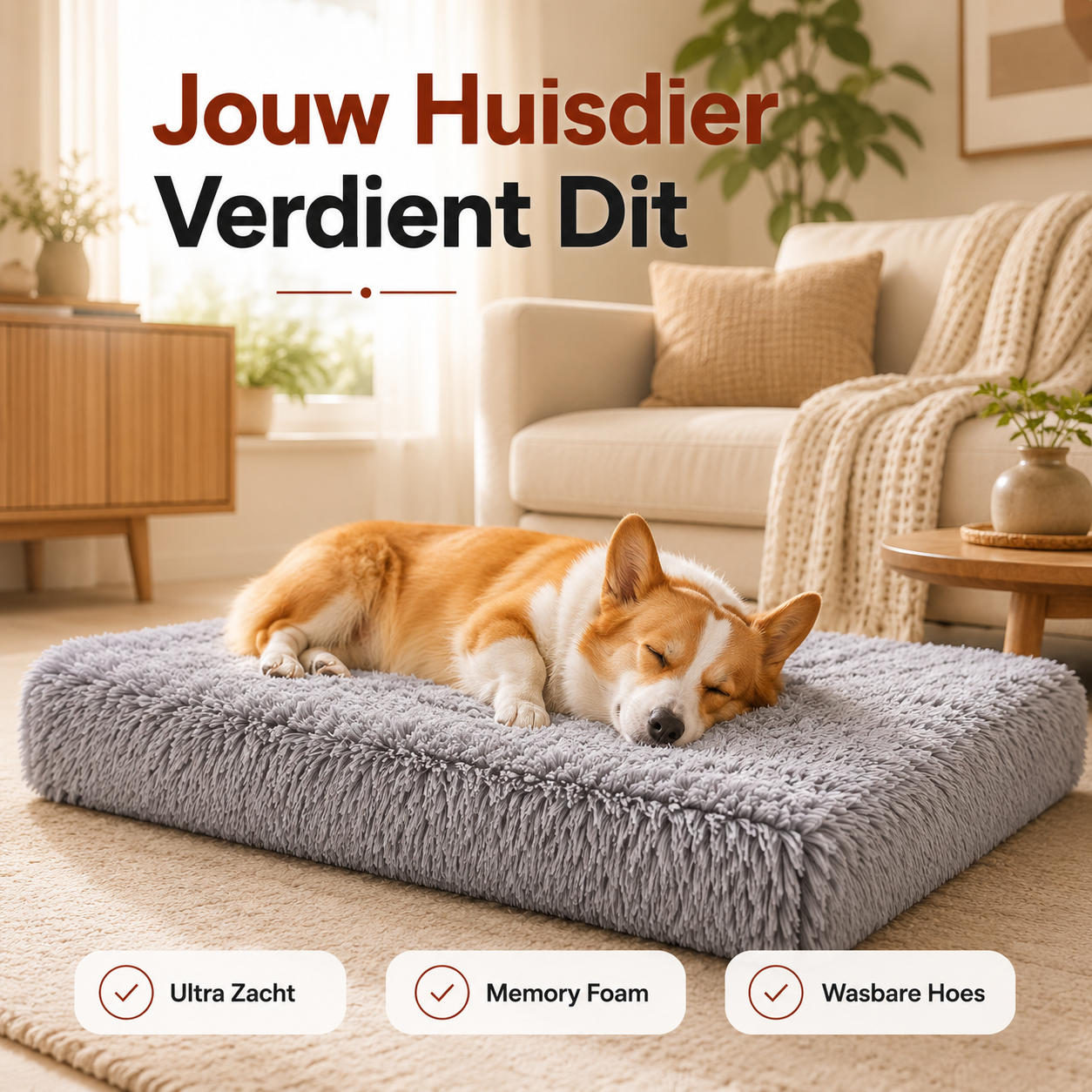 PawCare™ CozyCloud Pluche Mat